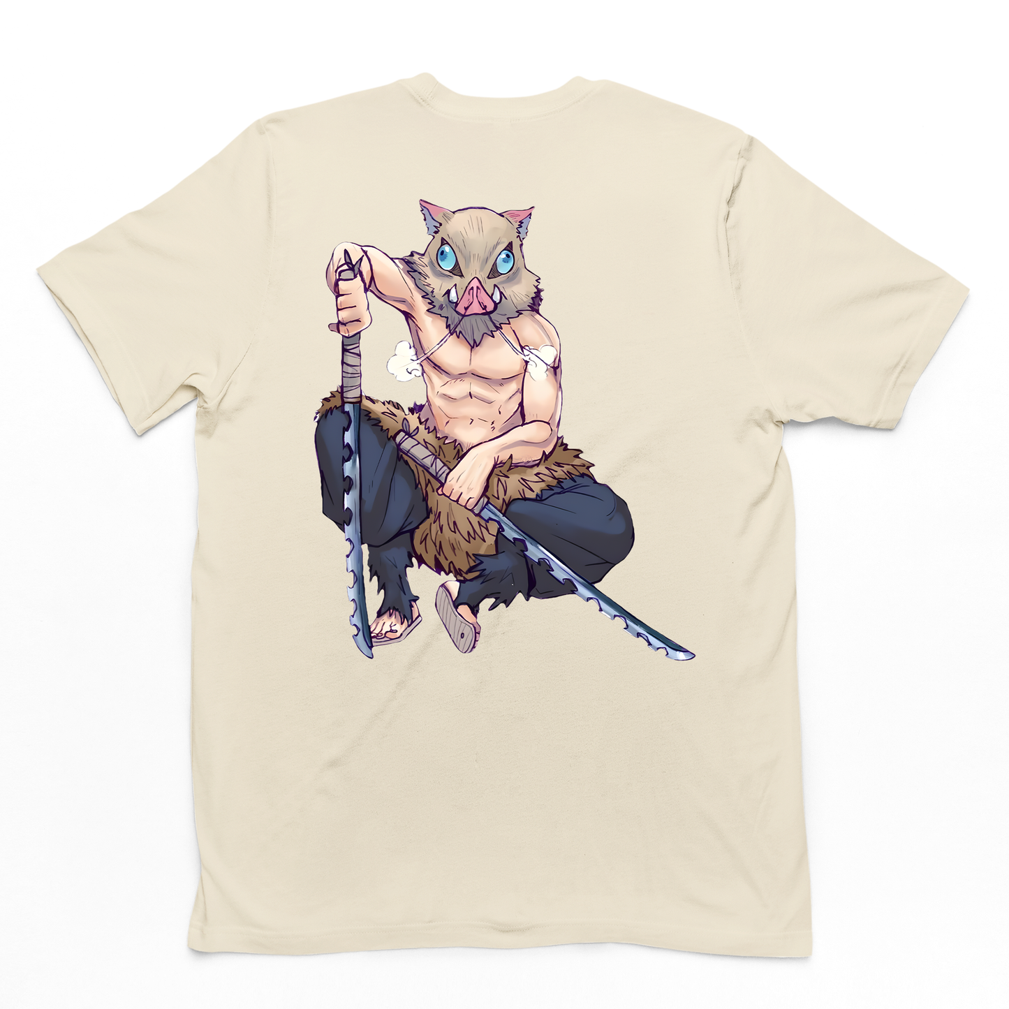 Camiseta Básica Unissex Inosuke Boar Demon Slayer- PÉROLA