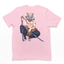 Camiseta Básica Unissex Inosuke Boar Demon Slayer- ROSA BEBE