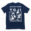 Camiseta Básica Unissex Jujutsu Kaisen Toji Fushiguro- azul-marinho