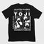 Camiseta Básica Unissex Jujutsu Kaisen Toji Fushiguro- preto