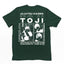 Camiseta Básica Unissex Jujutsu Kaisen Toji Fushiguro- verde