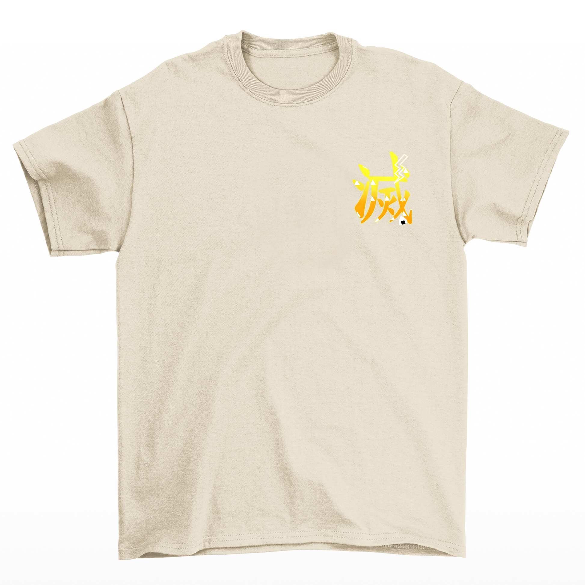 Camiseta Básica Unissex pérola Thunder Breathing First Form Zenitsu Demon Slayer