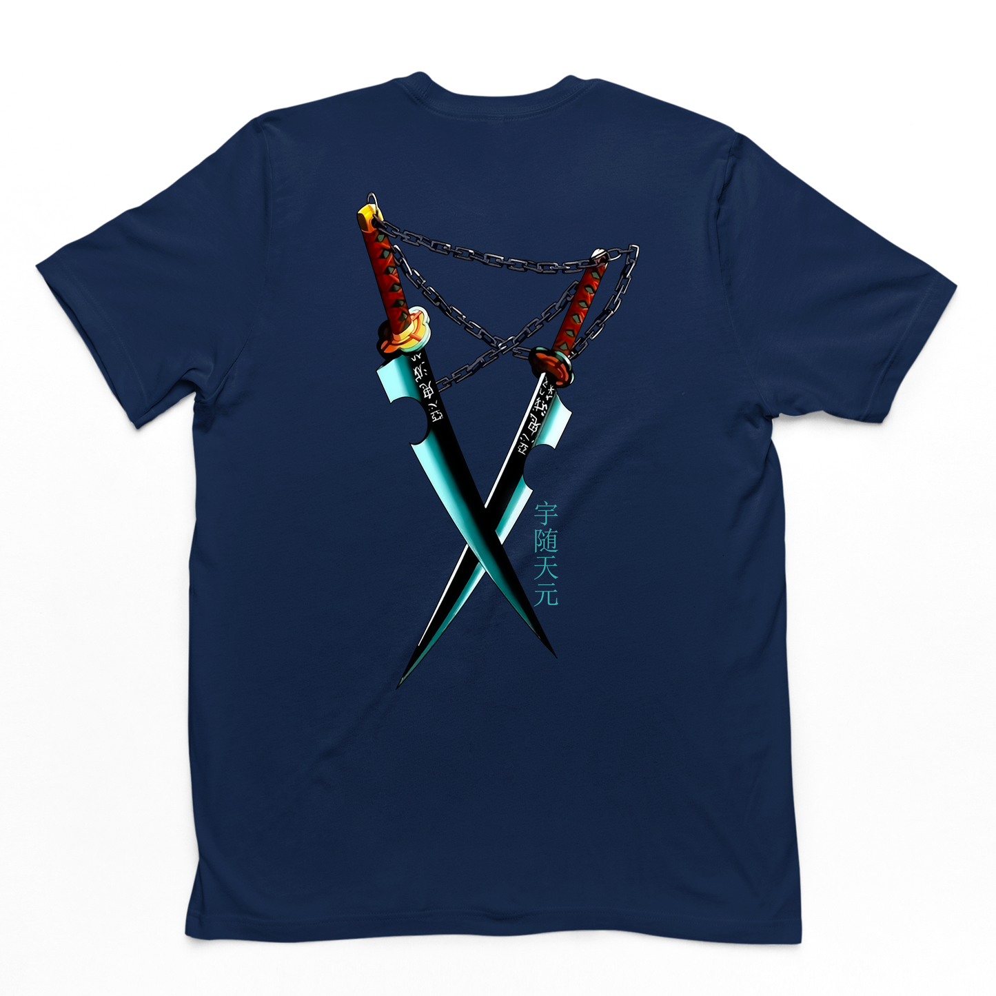 Camiseta Basica Azul Marinho Uzui Tengen do anime  Kimetsu No Yaiba