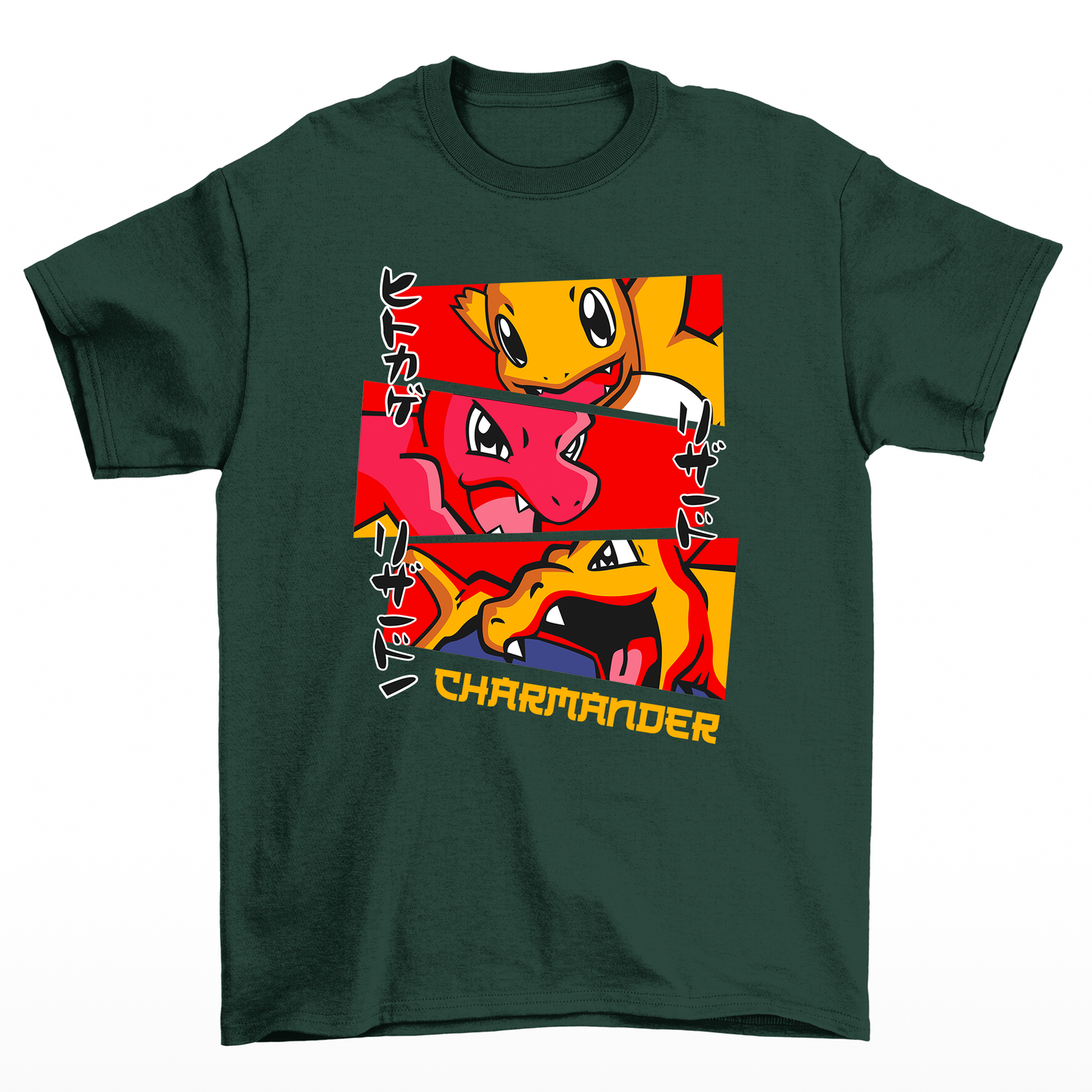Camiseta Charmander Evoluções Pokemon-verde
