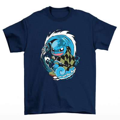 Camiseta Pokemon Squirtle Tanjiro-azul-marinho