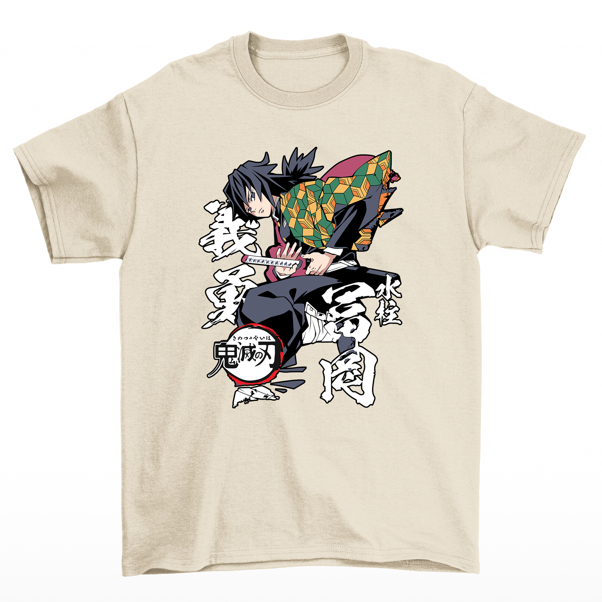 Camiseta Giyu Tomioka Demon Slayer-pérola