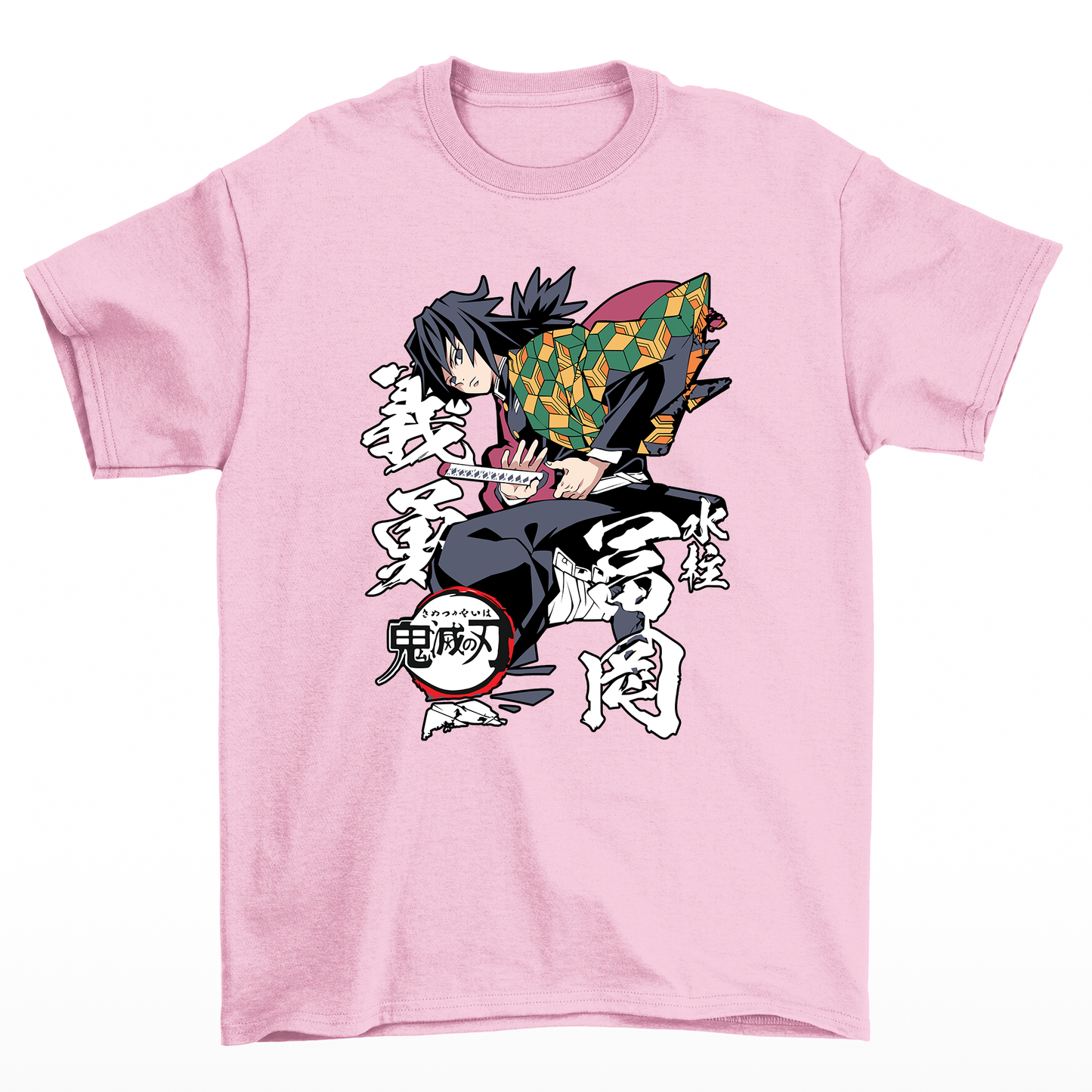 Camiseta Giyu Tomioka Demon Slayer-rosas bebe