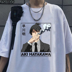 Camiseta Básica Unissex Aki Hayakawa Smoking Fashion