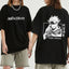 Camiseta Básica Gojou Satoru Anime Jujutsu Kaisen-preto
