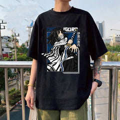 Camiseta Básica Unissex Iguro Serpet Hashira Demon Slayer