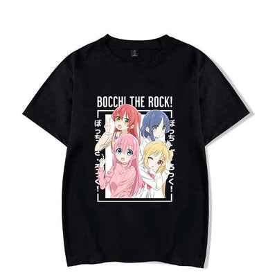 Camiseta Básica Hitori Gotoh - Ryo Yamada - Nijika Ijichi -  Ikuyo Kita Anime Bocchi The Rock!