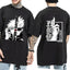 Camiseta Básica preta Gojou Satoru Anime Jujutsu Kaisen