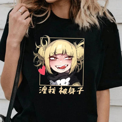 Camiseta Básica Himiko Toga Anime Boku No Hero Academia