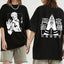 Camiseta Básica Preta Ryomen Sukuna Anime Jujutsu Kaisen