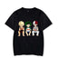 Camiseta Básica Preta Penonagens  Katsuki Bakugo - Izuku Midoriya - Shoto Todoroki do anime My Hero Academia