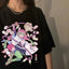 Camiseta Básica Preta Mitsuri Kanroji Anime Demon Slayer