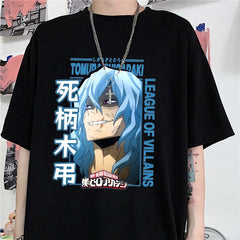 Camiseta Básica Unissex Tomura Shigaraki League Of VIllains My Hero Academia