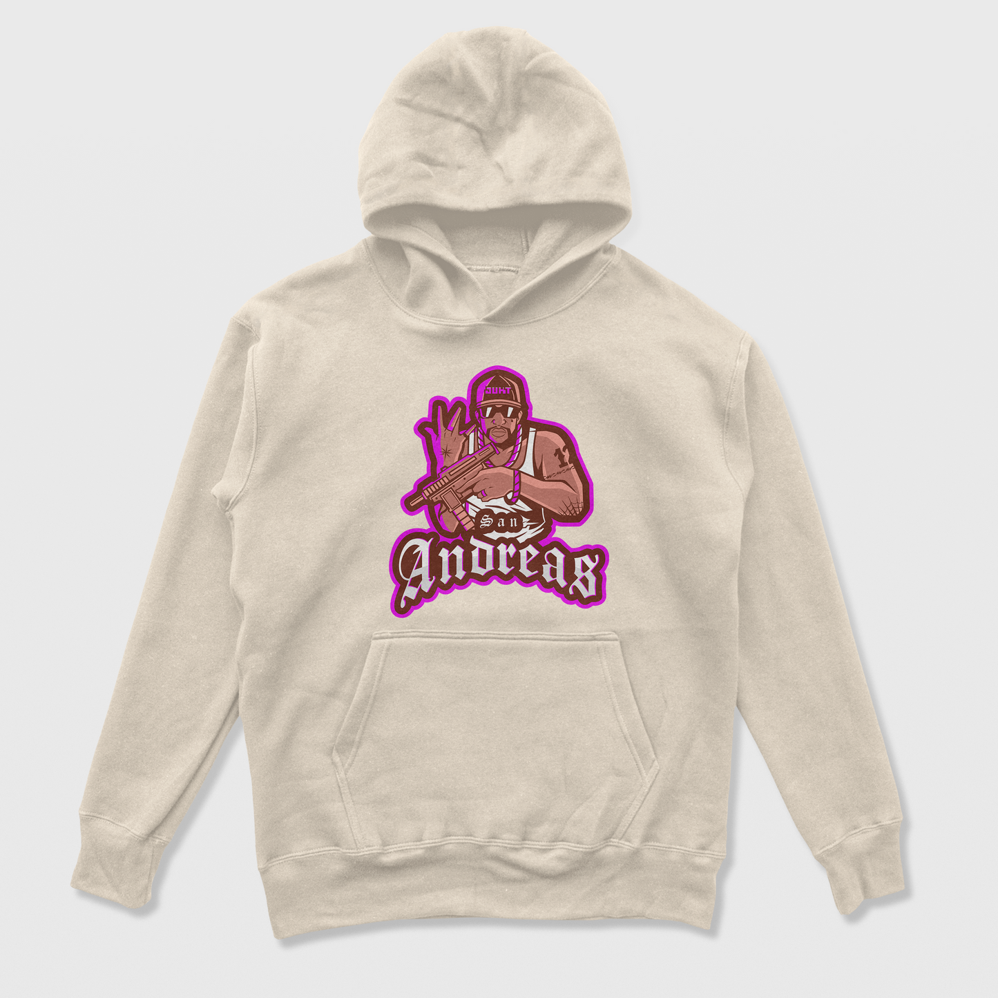 Moletom Canguru Unissex Grand Theft Auto San Andreas Game Pérola