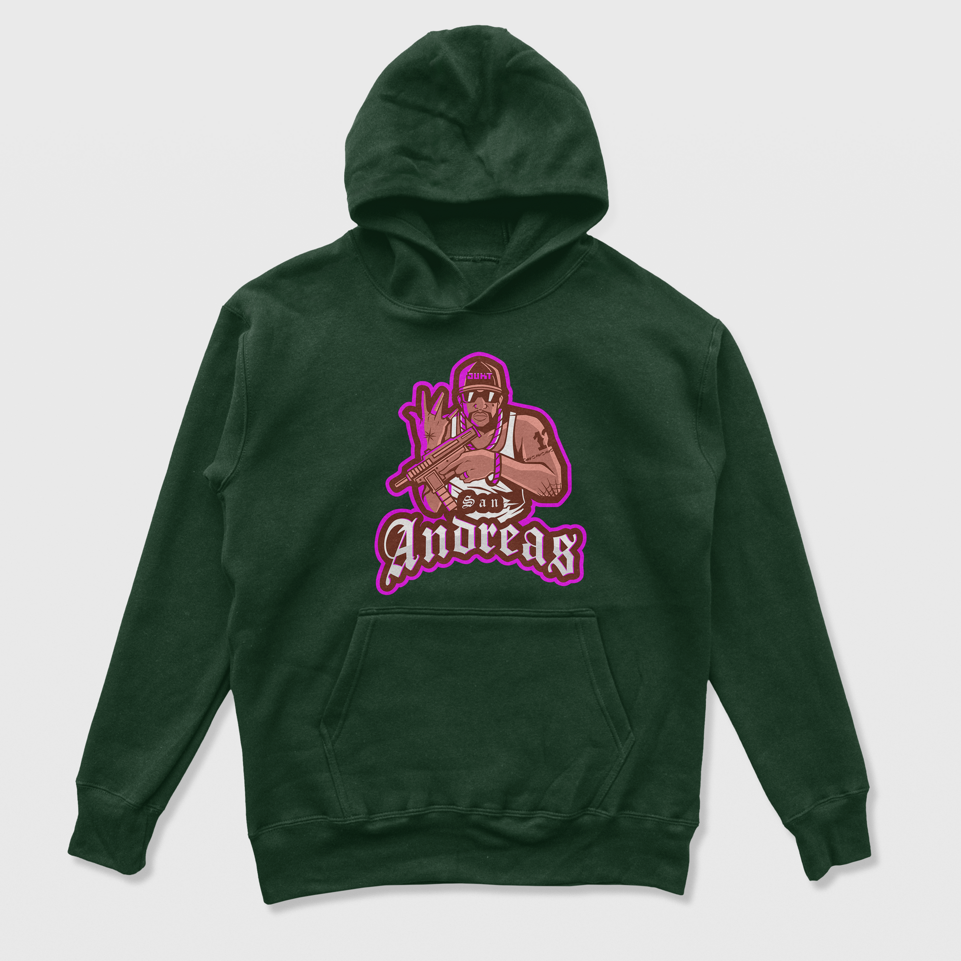 Moletom Canguru Unissex Grand Theft Auto San Andreas Game Verde