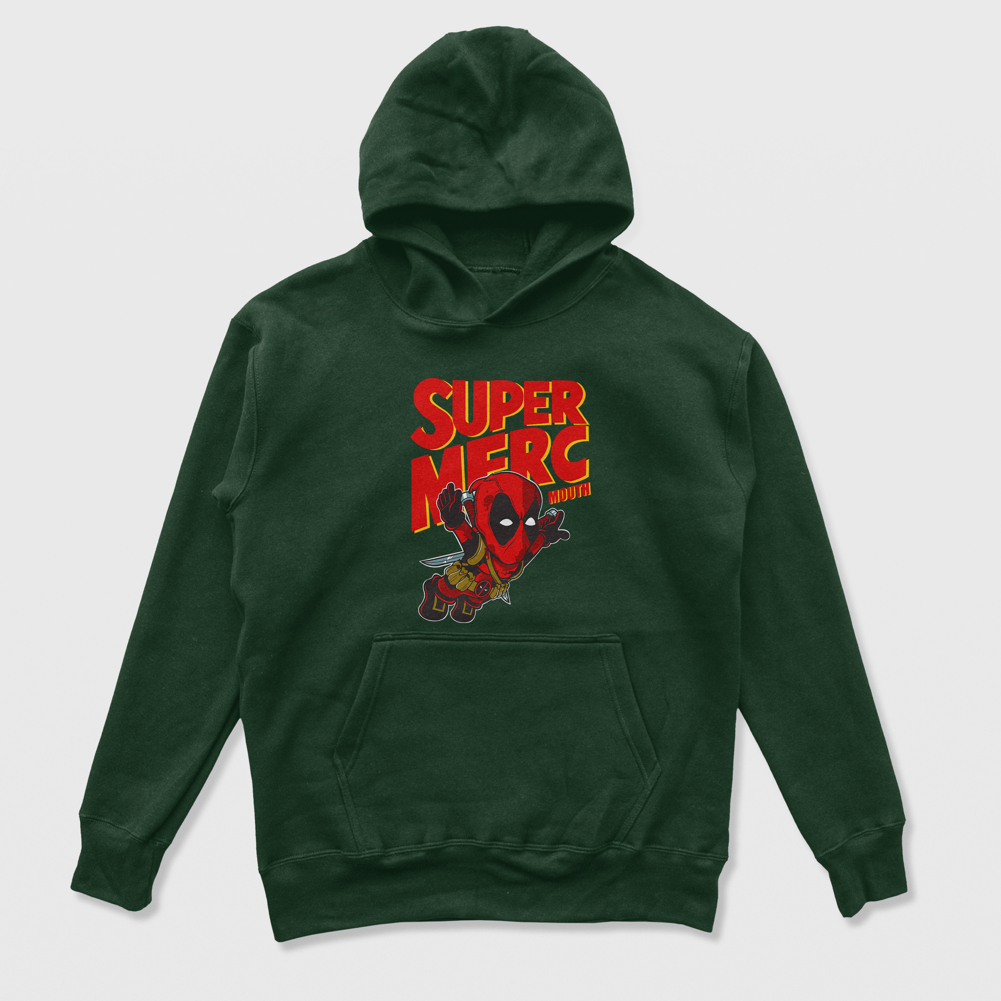 Moletom Canguru Unissex Super Mario Deadpool Verde