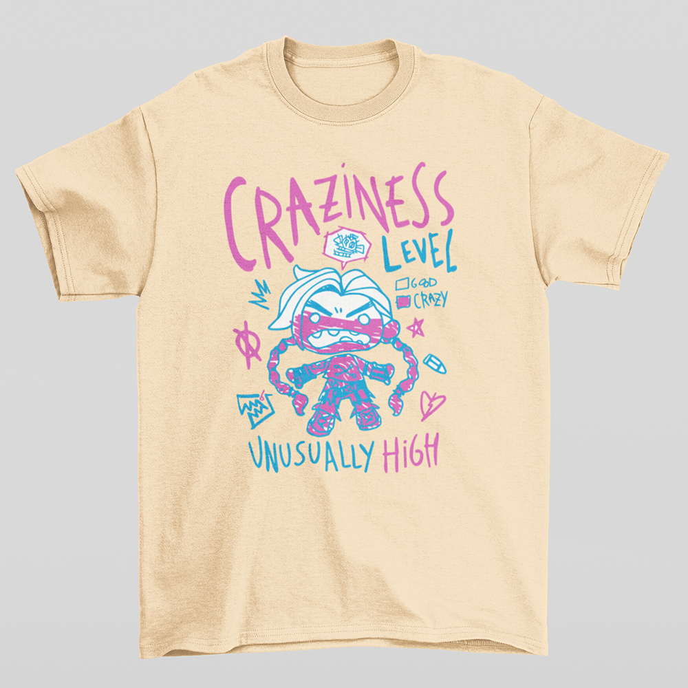 Camiseta Básica Unissex Crazyness Unusually High Pérola