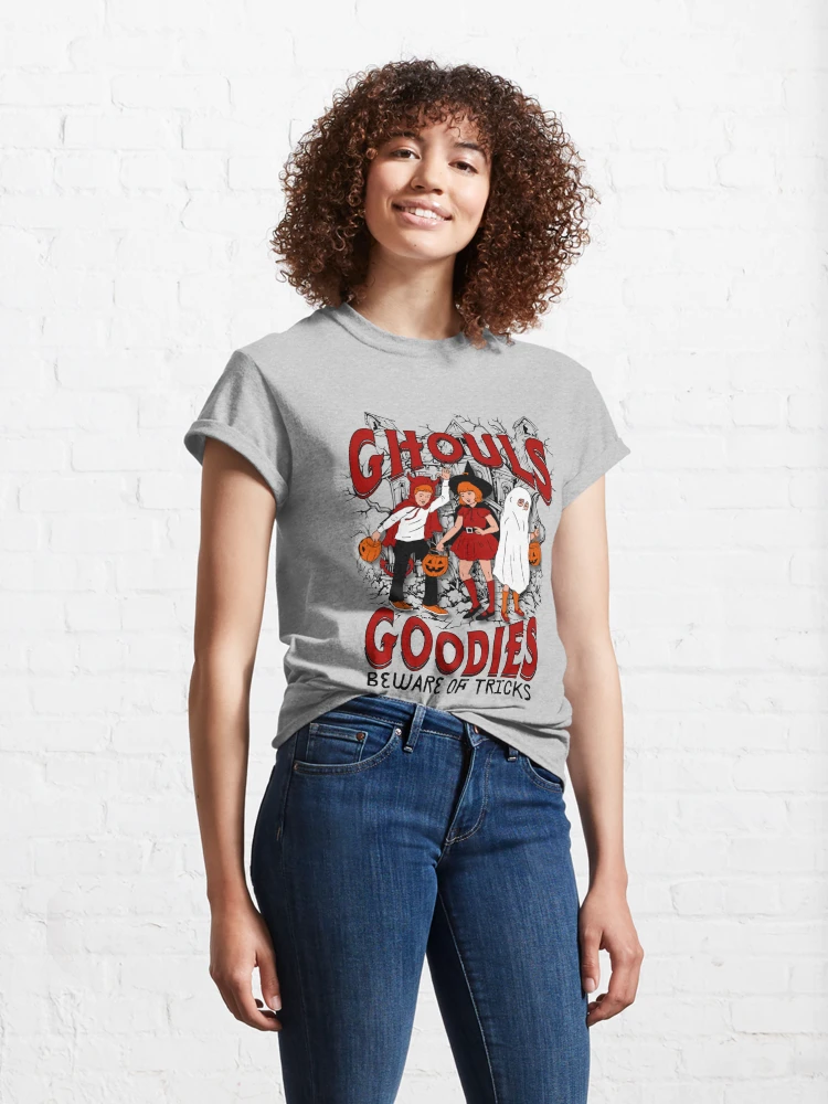 Camiseta Básica Unissex Ghouls Goodies Tricks