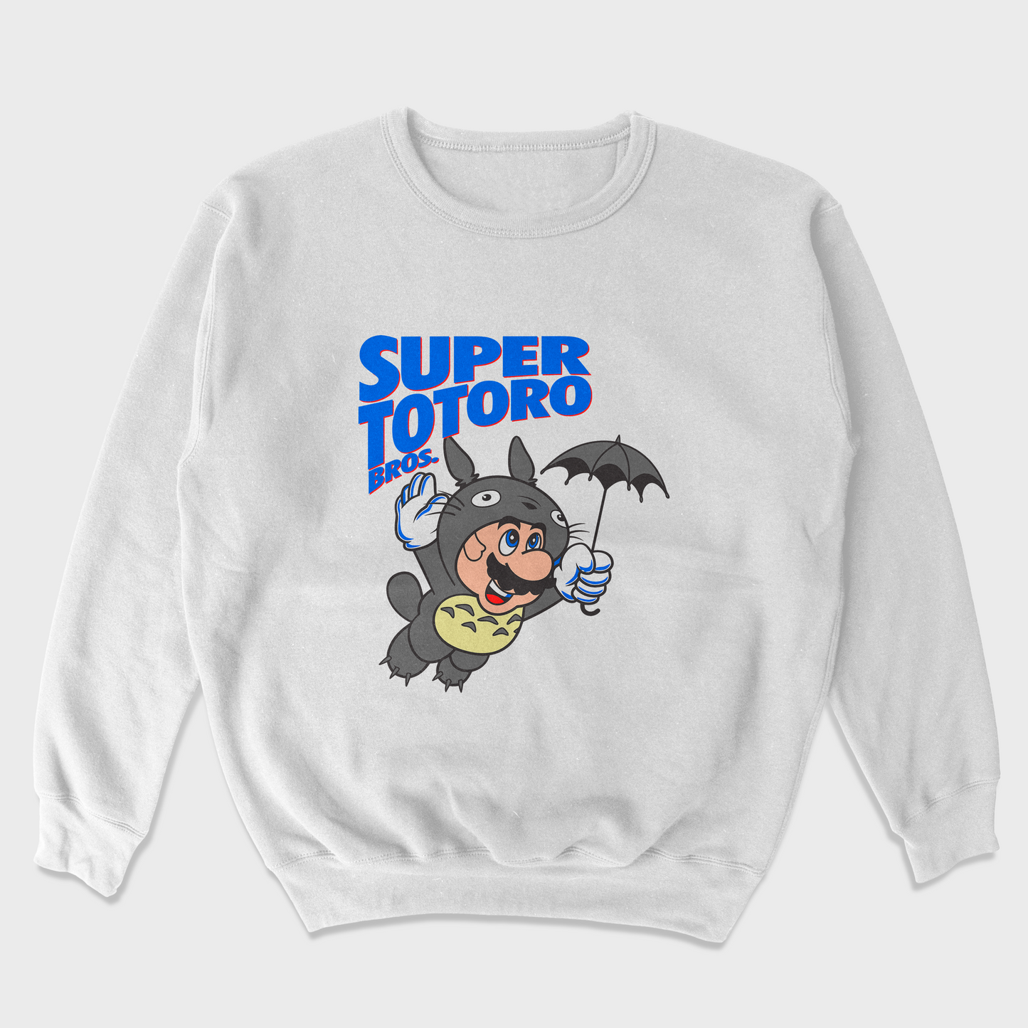 Moletom Gola Redonda Unissex Super Mario Totoro