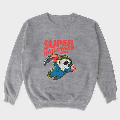 Moletom Gola Redonda Unissex Super Mario Halloween