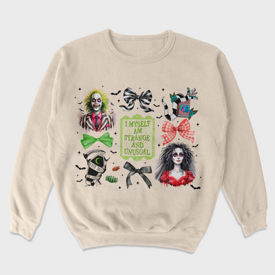 Moletom Gola Redonda Unissex Strange And Unusual Beetlejuice