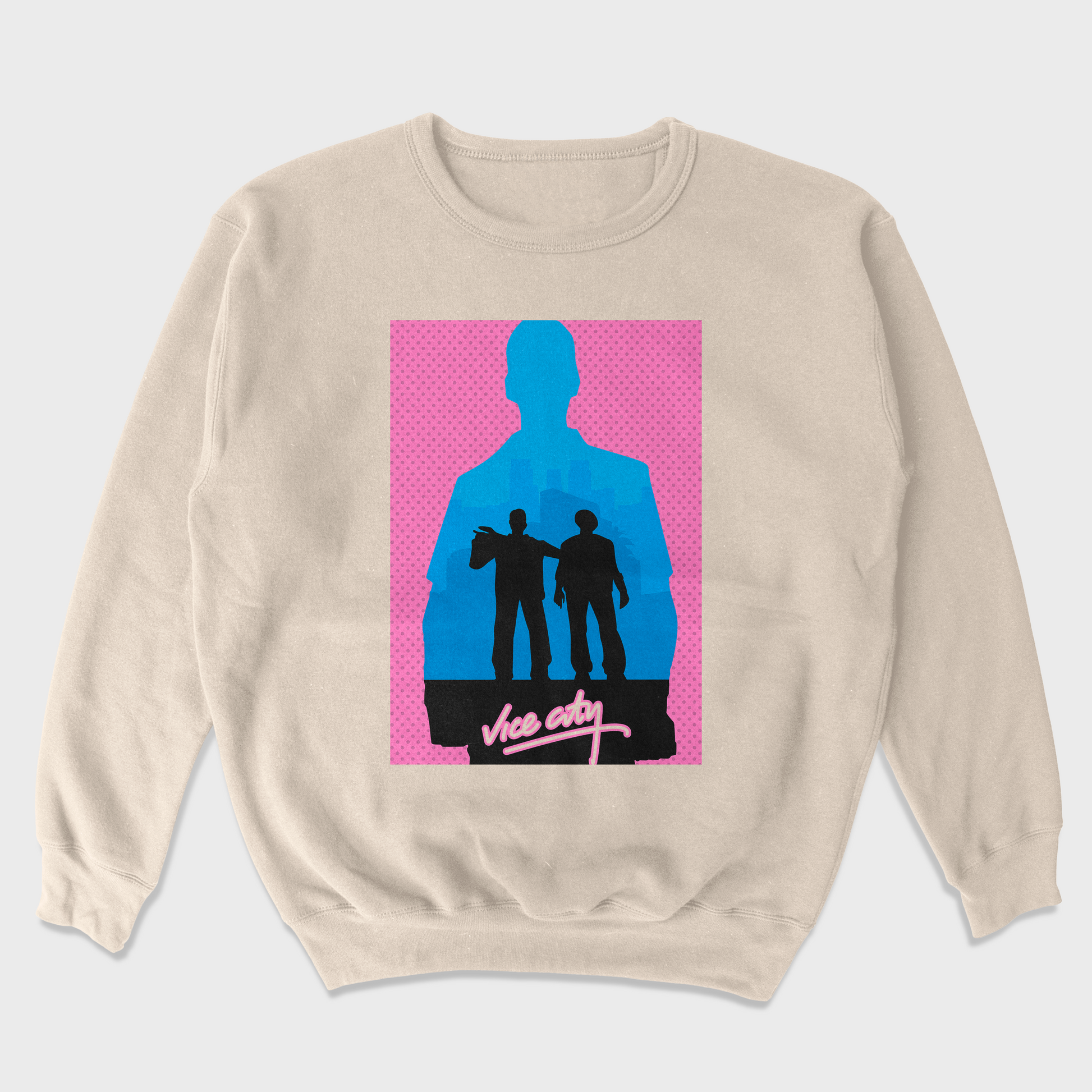 Moletom Gola Redonda Unissex GTA Game Vice City Pérola