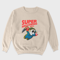 Moletom Gola Redonda Unissex Super Mario Halloween