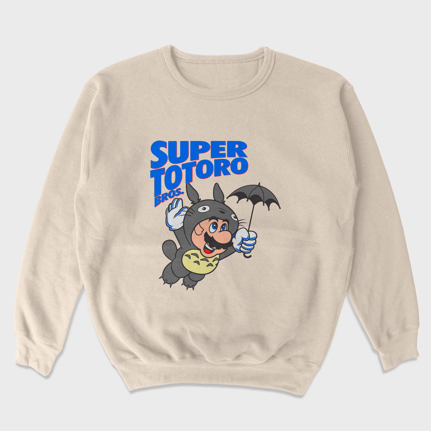 Moletom Gola Redonda Unissex Super Mario Totoro