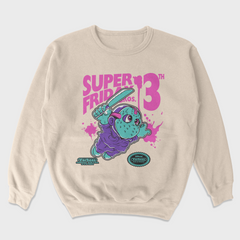 Moletom Gola Redonda Unissex Super Mario Sexta Feira 13