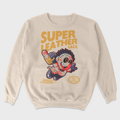 Moletom Gola Redonda Unissex Super Mario Leather Face