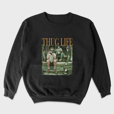 Moletom Gola Redonda Unissex Thuglife Beetlejuice