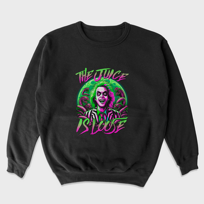 Moletom Gola Redonda Unissex The Juice Is Loose Beetlejuice