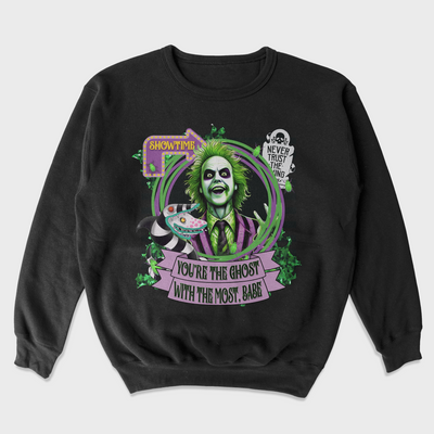 Moletom Gola Redonda Unissex You Are The Ghost Beetlejuice