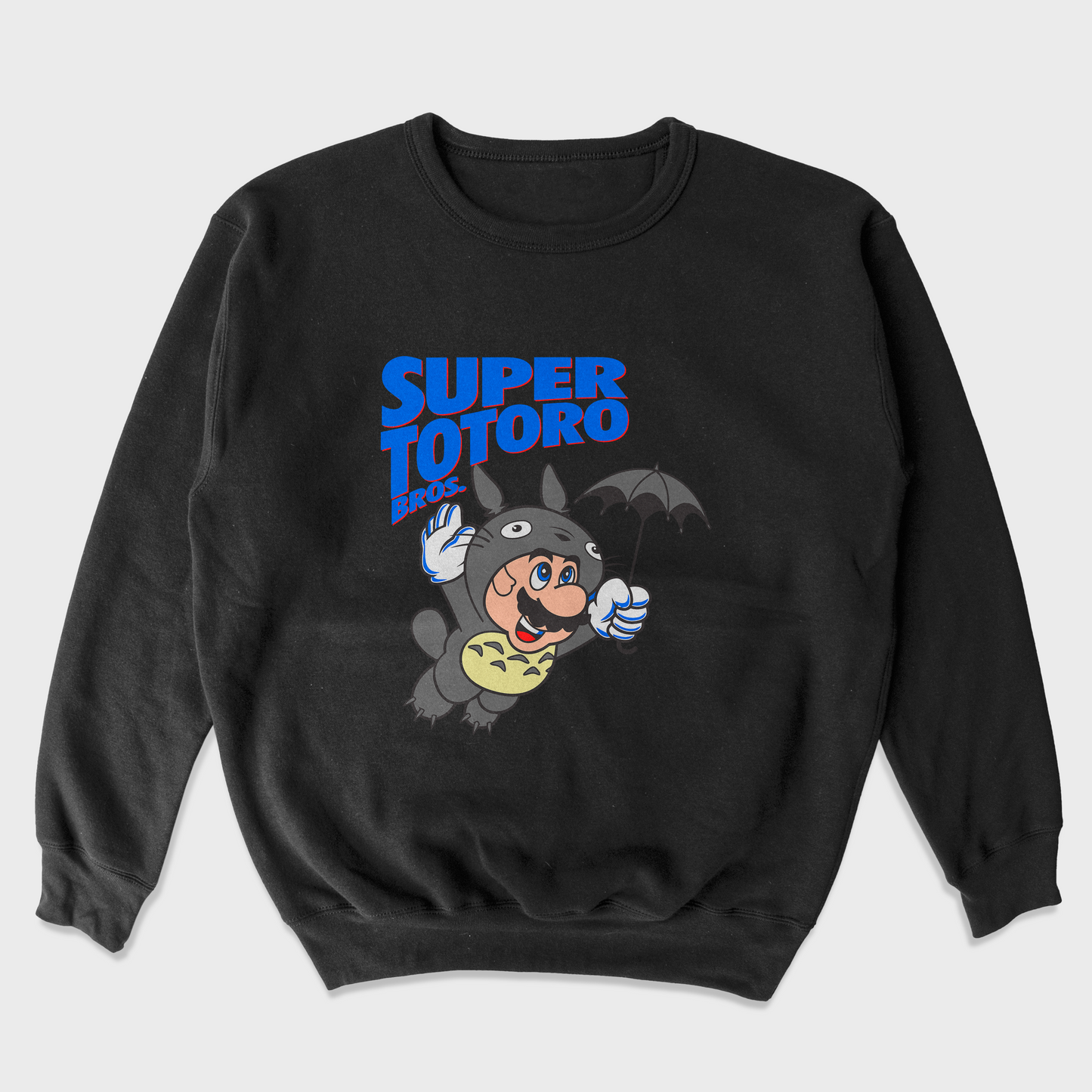 Moletom Gola Redonda Unissex Super Mario Totoro