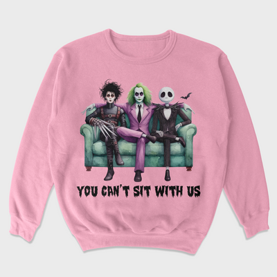 Moletom Gola Redonda Unissex You Can't Sit With Us Beetlejuice