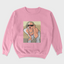 Moletom Gola Redonda Unissex Grand Theft Auto Woman Logo Rosa Bebê