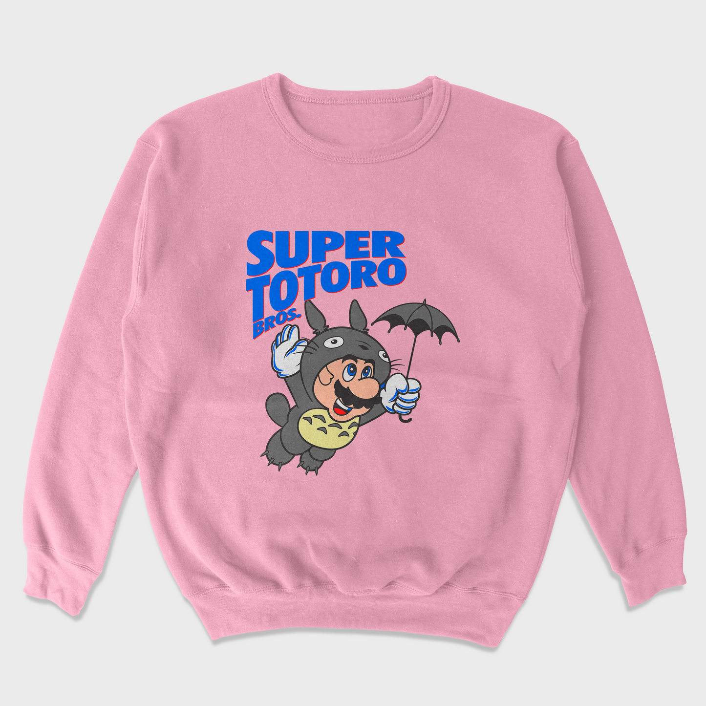 Moletom Gola Redonda Unissex Super Mario Totoro