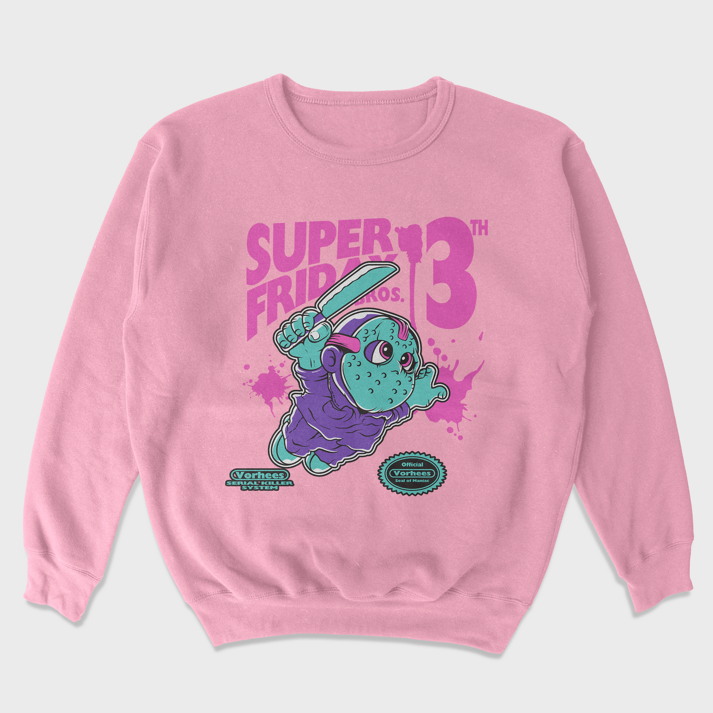 Moletom Gola Redonda Unissex Super Mario Sexta Feira 13