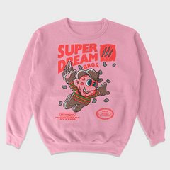 Moletom Gola Redonda Unissex Super Mario Freddy Krueger