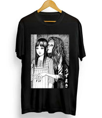Camiseta Básica Unissex Junji Ito Ghost Anime Girl