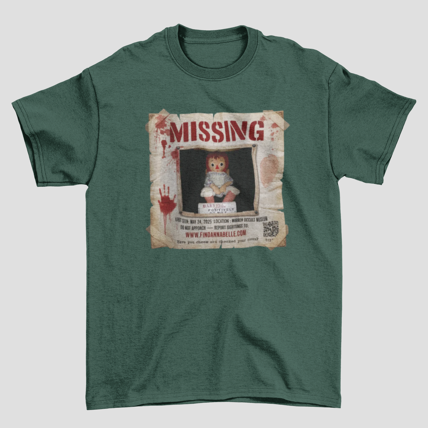 Camiseta Básica Unissex Invocação do Mal Find Annabelle