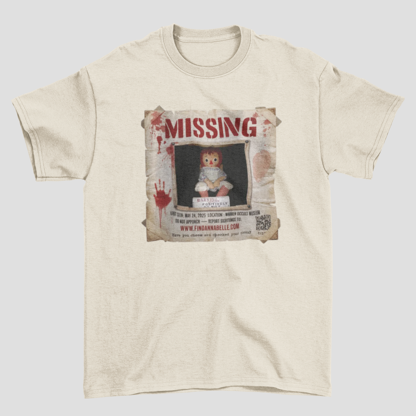 Camiseta Básica Unissex Invocação do Mal Find Annabelle