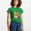 Camiseta Básica Unissex Shrek E Burro Melhores Amigos Verde
