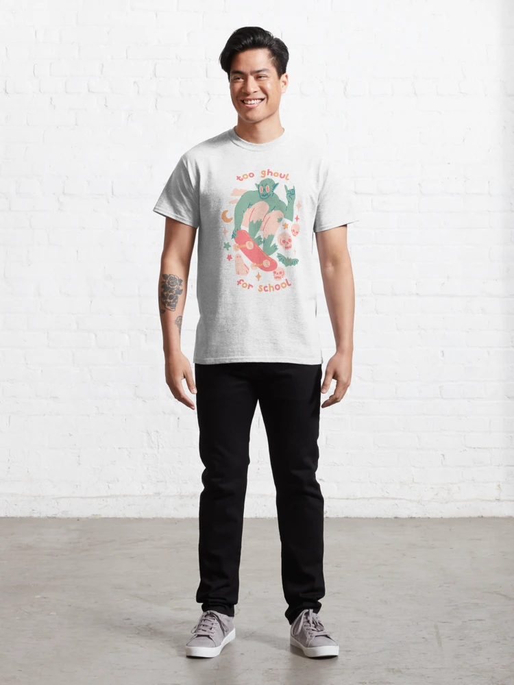 Camiseta Básica Unissex Too Ghoul For School