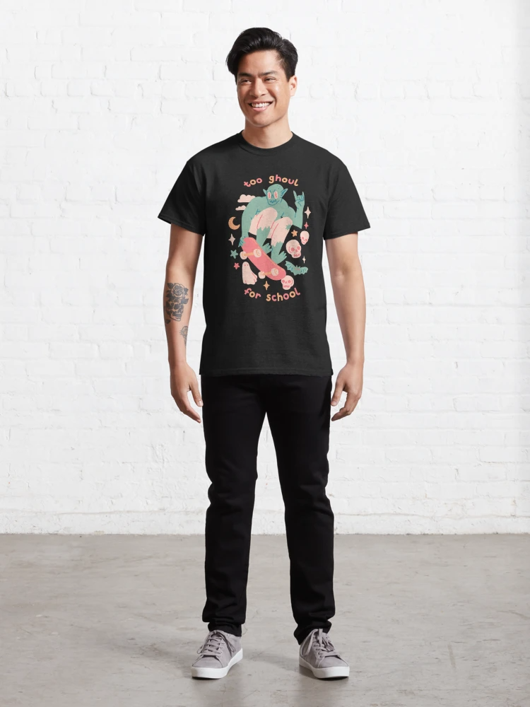 Camiseta Básica Unissex Too Ghoul For School