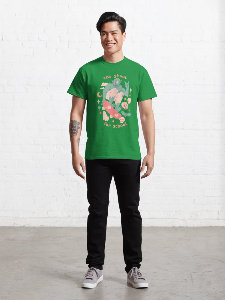 Camiseta Básica Unissex Too Ghoul For School